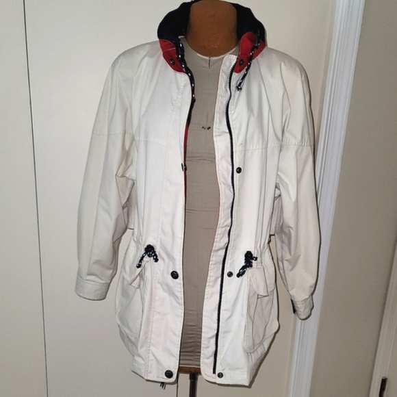 Alaska Trail hooded trench coat  Sz L - Picture 3 of 14